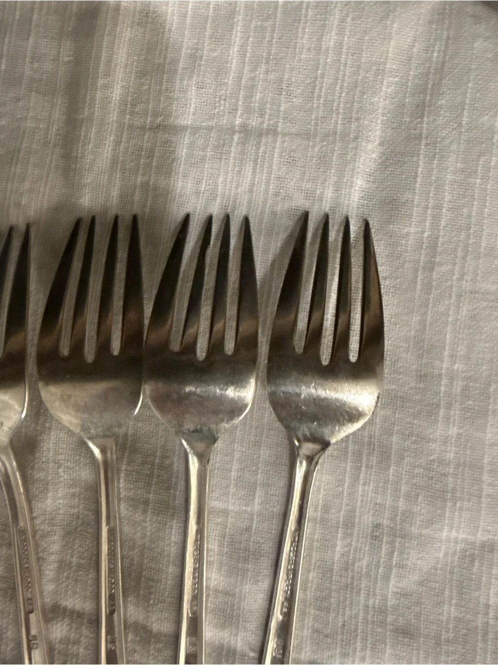 Wm Rogers International Silver Jubilee 8 Salad Forks Silver Plate Flatware